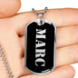 Marc v3 - Luxury Dog Tag Necklace