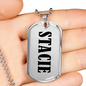Stacie v01 - Luxury Dog Tag Necklace