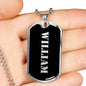 William v3 - Luxury Dog Tag Necklace