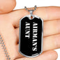 Airman's Aunt v3 - Luxury Dog Tag Necklace