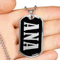 Ana v01s - Luxury Dog Tag Necklace