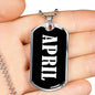 April v02 - Luxury Dog Tag Necklace