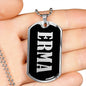 Erma v01s - Luxury Dog Tag Necklace