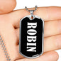 Robin v02 - Luxury Dog Tag Necklace