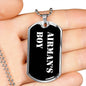 Airman's Boy v3 - Luxury Dog Tag Necklace