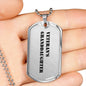 Veteran's Granddaughter - Luxury Dog Tag Necklace
