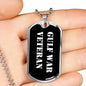 Gulf War Veteran v3 - Luxury Dog Tag Necklace