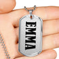 Emma v01 - Luxury Dog Tag Necklace