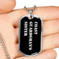 Coast Guardsman's Sister v3 - Luxury Dog Tag Necklace