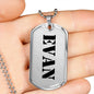Evan - Luxury Dog Tag Necklace