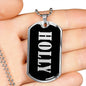 Holly v01s - Luxury Dog Tag Necklace