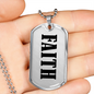 Faith v01 - Luxury Dog Tag Necklace
