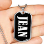Jean v02 - Luxury Dog Tag Necklace
