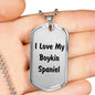 Love My Boykin Spaniel v4 - Luxury Dog Tag Necklace