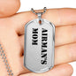 Airman's Mom - Luxury Dog Tag Necklace