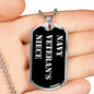 Navy Veteran's Niece v2 - Luxury Dog Tag Necklace