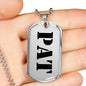 Pat - Luxury Dog Tag Necklace