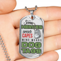 Some Heroes Wear Capes - Luxury Dog Tag Necklace