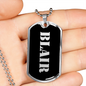 Blair v2 - Luxury Dog Tag Necklace