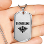 Jacqueline v01a - Luxury Dog Tag Necklace