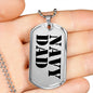 Navy Dad - Luxury Dog Tag Necklace
