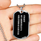 Coast Guardsman's Granddaughter v2 - Luxury Dog Tag Necklace