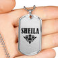 Sheila v01a - Luxury Dog Tag Necklace