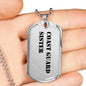 Coast Guard Sister - Luxury Dog Tag Necklace