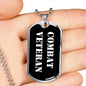 Combat Veteran v3 - Luxury Dog Tag Necklace