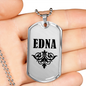 Edna v01a - Luxury Dog Tag Necklace