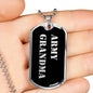 Army Grandma v2 - Luxury Dog Tag Necklace