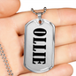 Ollie v01 - Luxury Dog Tag Necklace