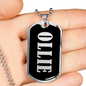 Ollie v02 - Luxury Dog Tag Necklace