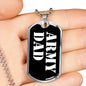 Army Dad v3 - Luxury Dog Tag Necklace