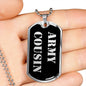 Army Cousin v2 - Luxury Dog Tag Necklace