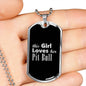 Pit Bull v2s - Luxury Dog Tag Necklace