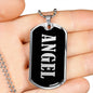 Angel v01s - Luxury Dog Tag Necklace