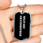 Military Grandmother v3 - Luxury Dog Tag Necklace