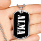 Alma v02 - Luxury Dog Tag Necklace
