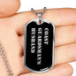 Coast Guardsman's Husband v2 - Luxury Dog Tag Necklace