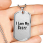 Love My Boxer - Luxury Dog Tag Necklace