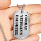Combat Veteran's Daughter - Luxury Dog Tag Necklace