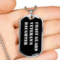 Coast Guard Veteran's Daughter v3 - Luxury Dog Tag Necklace