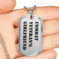 Combat Veteran's Girlfriend - Luxury Dog Tag Necklace