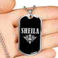 Sheila v02a - Luxury Dog Tag Necklace