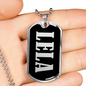 Lela v02 - Luxury Dog Tag Necklace