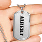 Albert - Luxury Dog Tag Necklace