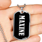 Maxine v02 - Luxury Dog Tag Necklace