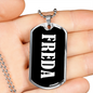 Freda v03 - Luxury Dog Tag Necklace