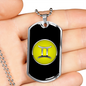 Zodiac Sign Gemini v2 - Luxury Dog Tag Necklace
